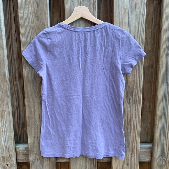 Merona Lavender Cotton Embellished Tee - Picture 2 of 4